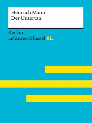 cover image of Der Untertan von Heinrich Mann